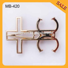 MB420 Metal Plate logo tags stanzen für taschen / leder / kleider / möbel